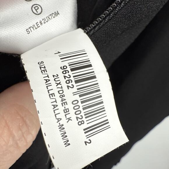 BCBGMAXAZRIA Medium Jumpsuit Long Sleeve Surplice Black Tie Waist Party - Picture 10 of 13